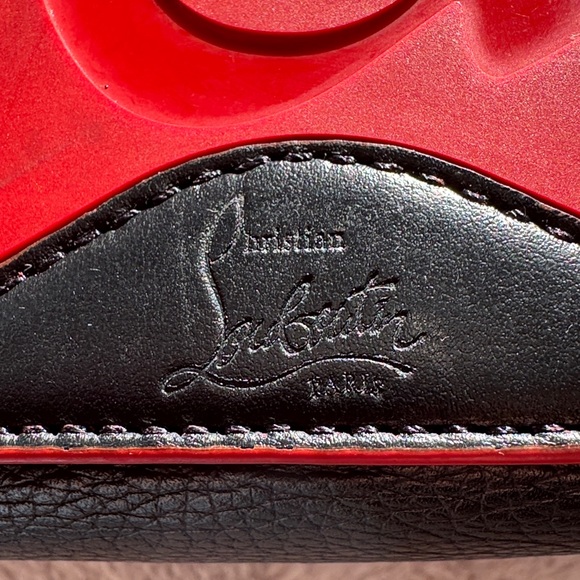 CHRISTIAN LOUBOUTIN Cabata Small Love Calf Paris Tote Bag studded stud sparkly - Picture 11 of 16